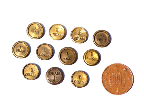 Antique vintage 1 dram - 11, x