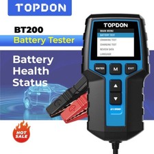 Topdon BT200 Car Battery Tester 12V 24V Load Test Car Charging Cranking Analyzer