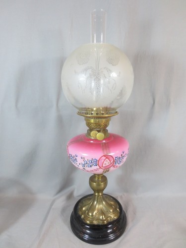 Antique cranberry glass oil - cranberry,