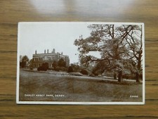 Derbyshire Darley Abbey Park Derby Valentines Postcard 1951