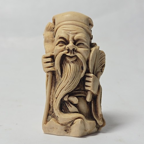 Vtg resin cast faux ivory - vtg, faux-ivory