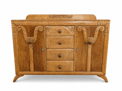 Mid century oak sideboard - oak,