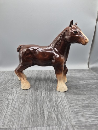 Vintage porcelain shire - shire, horse