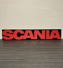Scania Logo Badge - Grille / Rear Badge - Black and Red