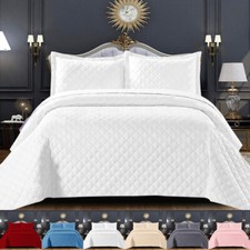3 Piece Quilted Bedspread Bed