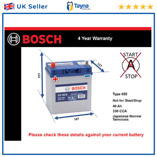 Car battery s4019 bosch - car,