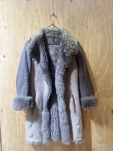 Vintage grey shearling - shearling, |