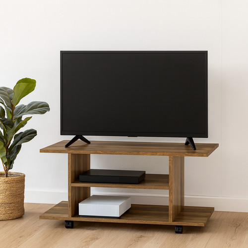 Rustic rolling stand wooden - rustic, tv