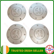 4 x Genuine Peugeot Citroen Centre Steel Wheel Hub Caps