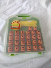 Create and Craft Alphabet Punch Set 1cm letters in Carry Case Complete 