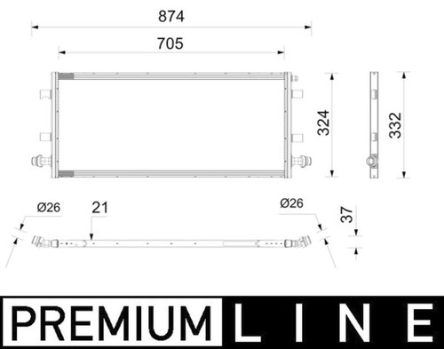 Mahle premium line radiator - premium,