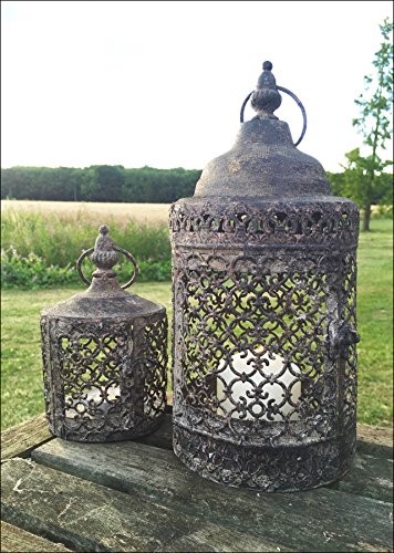 Vintage moorish lantern candle - moorish,
