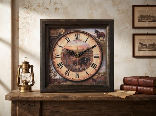 Shire horse wall desk clock - shire,