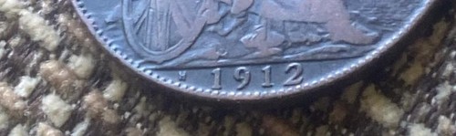 1912h george one penny - george, coin
