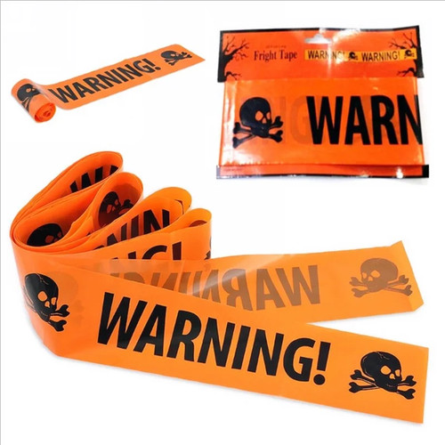 1pc halloween skull warning - skull,