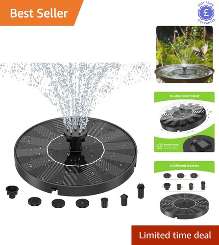 Solar powered garden fountain - solar-powered,