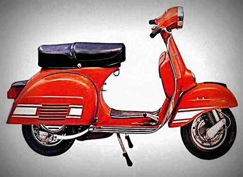 Metal sign vespa 200 - metal,