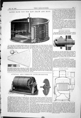 Antique print 1882 - antique, cave