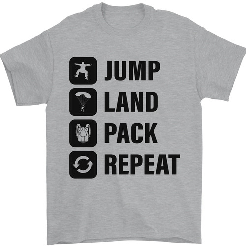 Skydiving jump land - land, pack