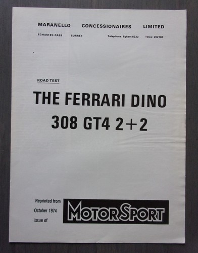 Ferrari 308 gt4 dino - dino, orig