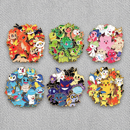 Pokemon set enamel pin - pokemon,