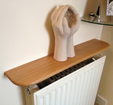 Solid Oak Radiator Shelving