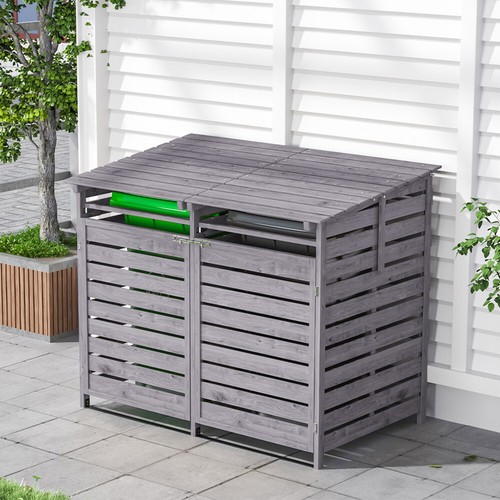 Outdoor lockable wheelie - lockable, bin