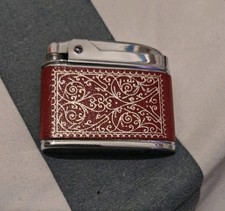 Vintage Mosda Streamline 500 Lighter Collectable, with beige Carry Pocket pouch