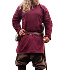 Men's Viking Tunic - Medieval Knight Warrior Costume - Comfortable LARP Outfit,