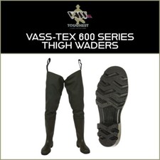 VASS-TEX 650 SERIES THIGH WADERS - ALL SIZES | NEW - CARP FISHING/BOATING