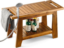 28" Teak Shower Benches for