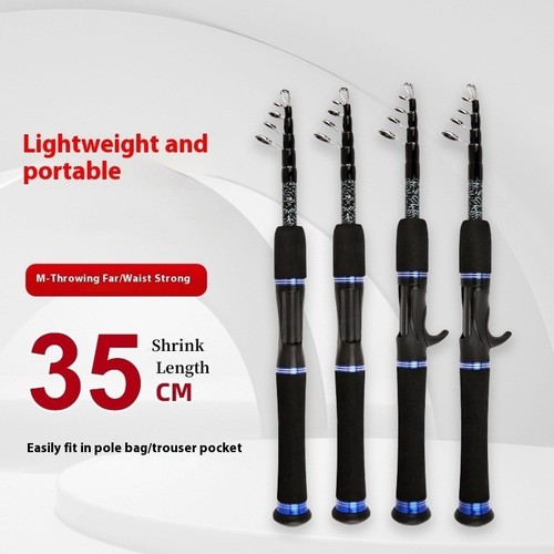 Telescopic fishing rod carbon - telescopic,