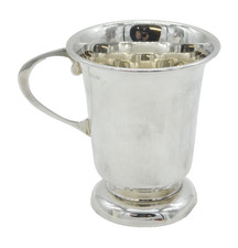 Sterling Silver Modernist Christening Mug Tankard Vintage 1971 Birmingham