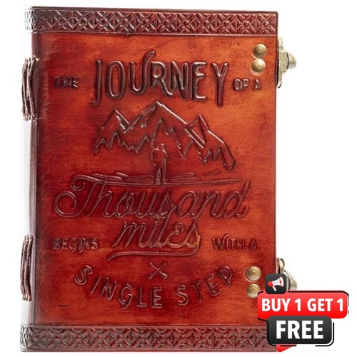 Leather journal handmade - leather,