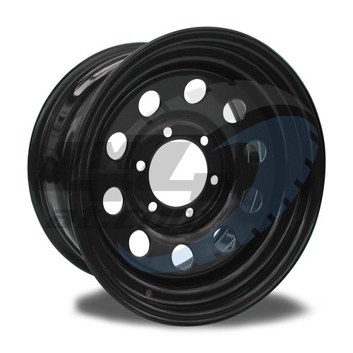 17x8 black modular - black, wheel