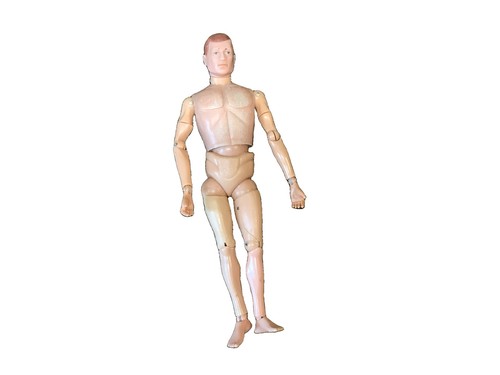 Vintage action man painted - action,