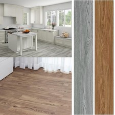 1-5m² Floor Planks Tiles Self Adhesive Wood Effect Vinyl Flooring Kitchen