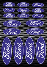 17 x Ford Oval Decals, Printed