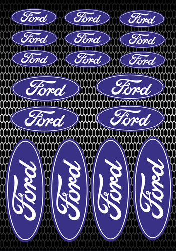 Ford oval decals - 17, decals,