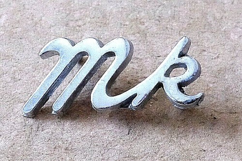 Chrome badge for - "mk",