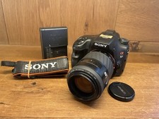 Near Mint Sony Alpha 57 SLT-A57 16.1MP DSLR Camera Minolta AF 75-210mm Lens