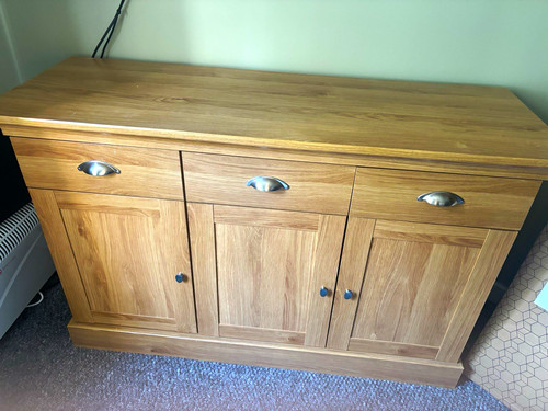 Wood sideboard brown raised - wood,