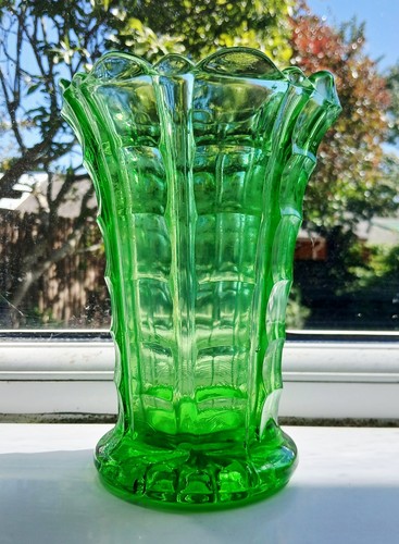Vintage art deco green - deco, glass