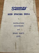 Stanhay Of Ashford Seed Drill Instruction Handbook & Parts And Price List 1962