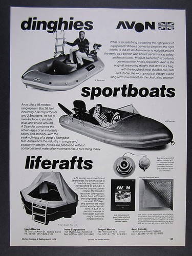 1979 avon redcrest dinghy - dinghy, 4m