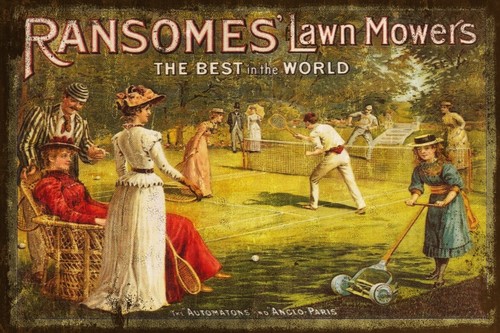 Vintage lawnmower tennis - vintage,