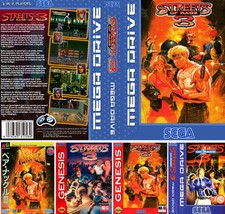- Street Of Rage 3 EU UK US Megadrive Box Art Sleeves Case Only