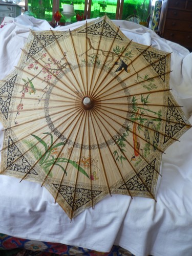 Vintage handmade painted rice - handmade/painted,