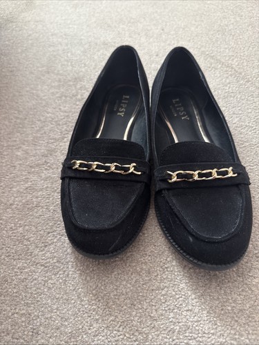Ladies lipsy black faux suede - lipsy,