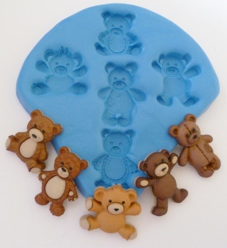 Teddy bears silicone mould - teddy,